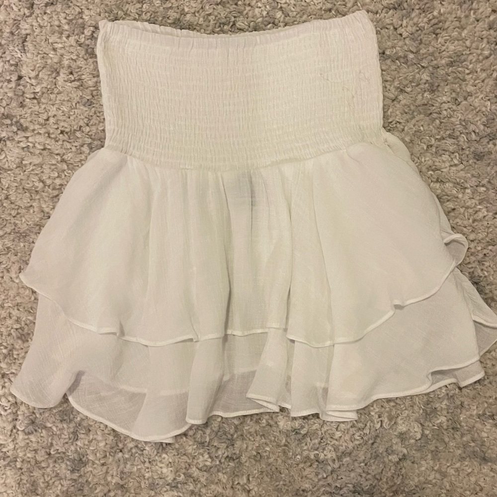white skirt